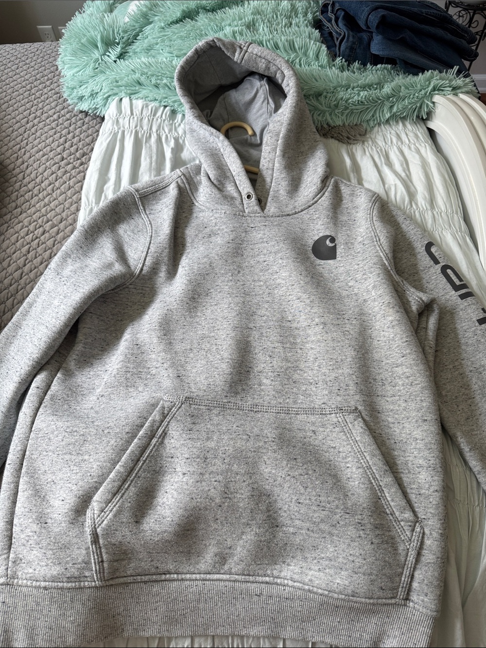 Carhartt Gray Hooded Sweatshirt